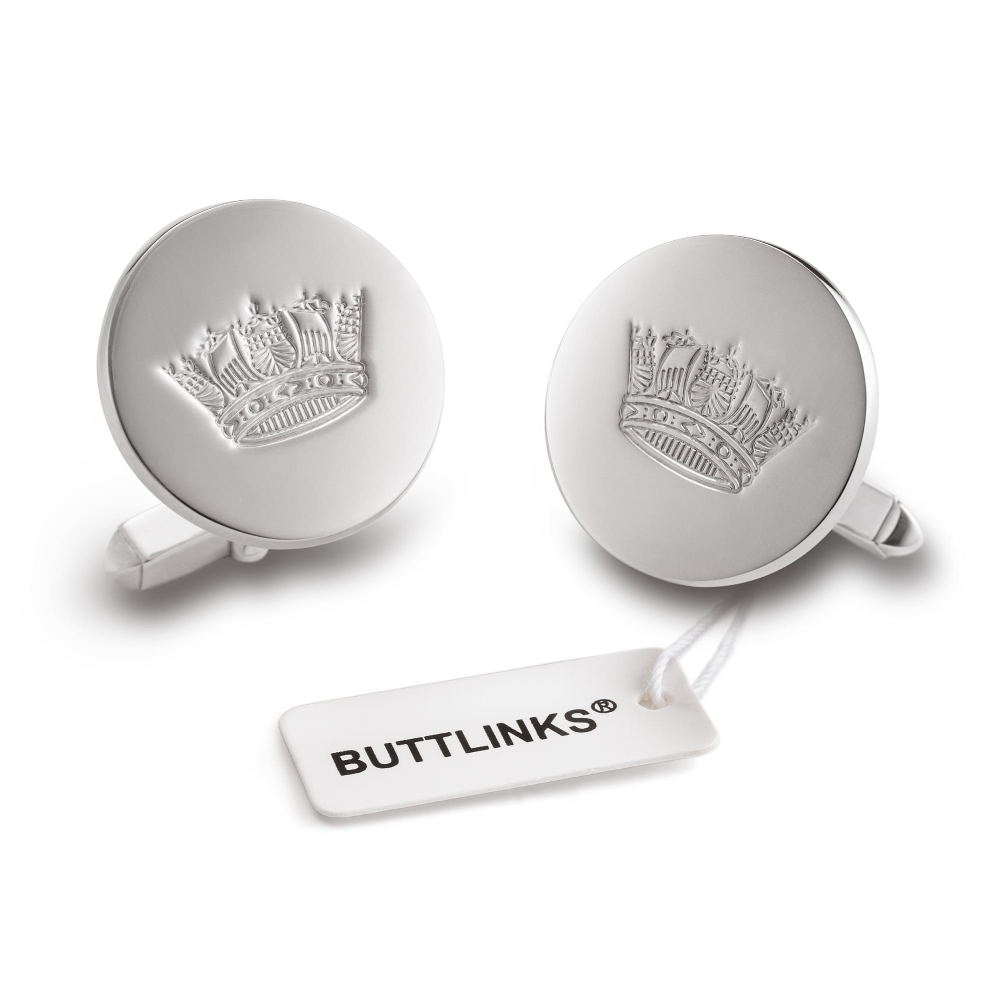 Sterling Silver Coronet BUTTLINKS